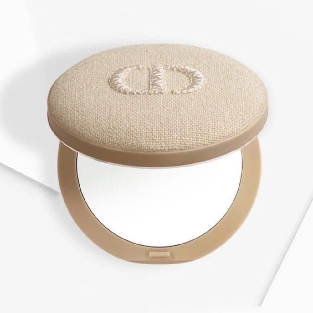 NWB Dior Round Beige Compact Pocket Mirror